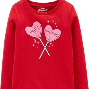 OSHKOSH Girl Valentine's Originals Graphic Tee 9M